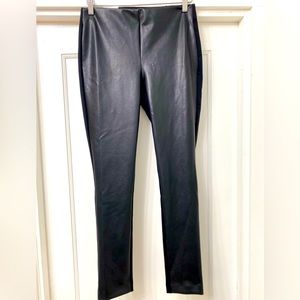 NWT Calvin Klein Faux Leather Front Leggings, will fit a S/M.. in my opinion.